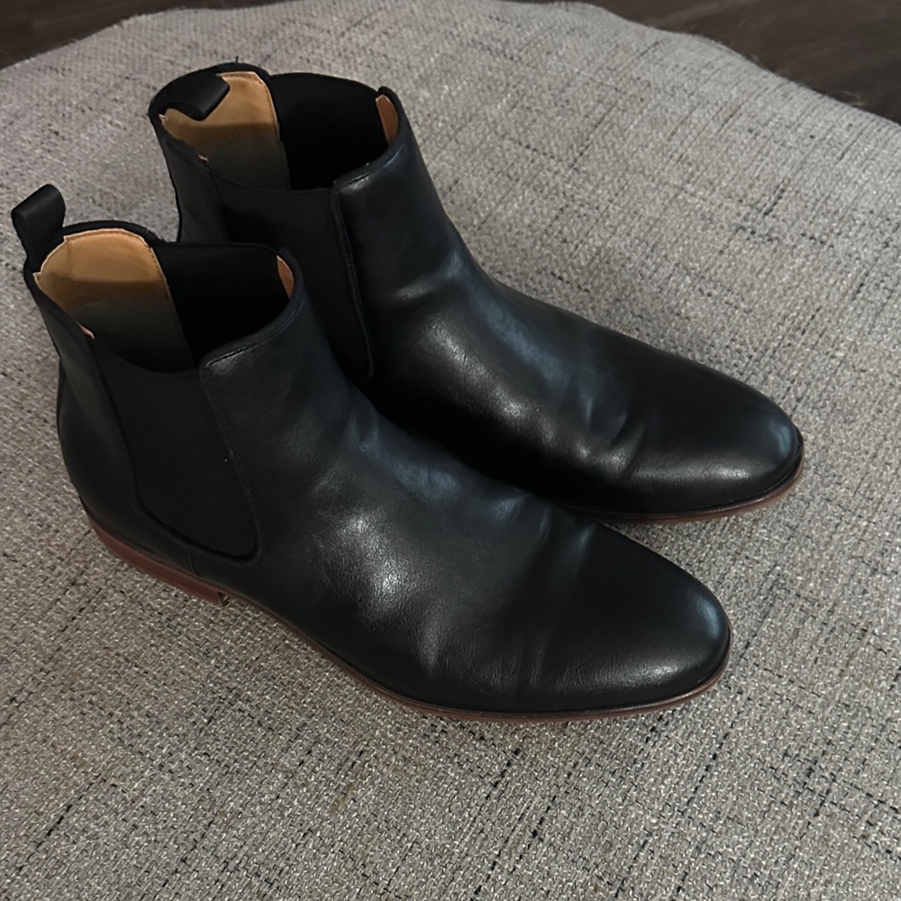 Alt 9 Black Leather Chelsea Boots -11M